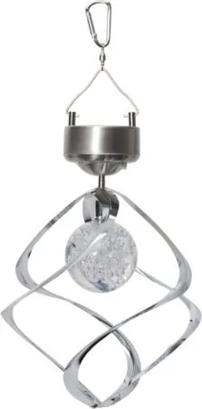 Roma Solcellsvindspel 16 cm - silver - Utemöbler & utemiljö - Trädgårdsdekoration & utemiljö - Trädgårdsfigurer & trädgårdsprydnad