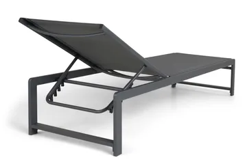 Sanna Solsäng Med Justerbart Ryggstöd - Svart - Utemöbler & utemiljö - Utestol & trädgårdsstol - Solsäng & solvagn