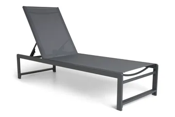 Sanna Solsäng Med Justerbart Ryggstöd - Svart - Utemöbler & utemiljö - Utestol & trädgårdsstol - Solsäng & solvagn