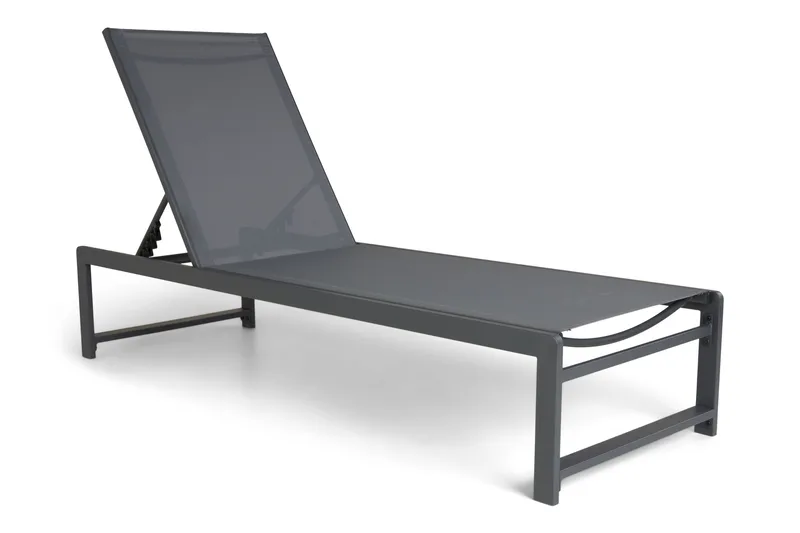 Sanna Solsäng Med Justerbart Ryggstöd - Svart - Utemöbler & utemiljö - Utestol & trädgårdsstol - Solsäng & solvagn
