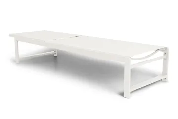 Sanna Solsäng Med Justerbart Ryggstöd - Vit - Utemöbler & utemiljö - Utestol & trädgårdsstol - Solsäng & solvagn