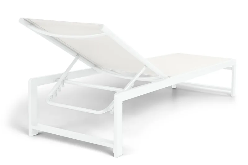 Sanna Solsäng Med Justerbart Ryggstöd - Vit - Utemöbler & utemiljö - Utestol & trädgårdsstol - Solsäng & solvagn