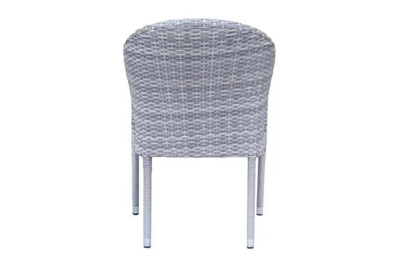 Thor loungestol utomhus i konstrotting med blå sittdyna - Grå - Utemöbler & utemiljö - Loungemöbler - Loungestol utomhus