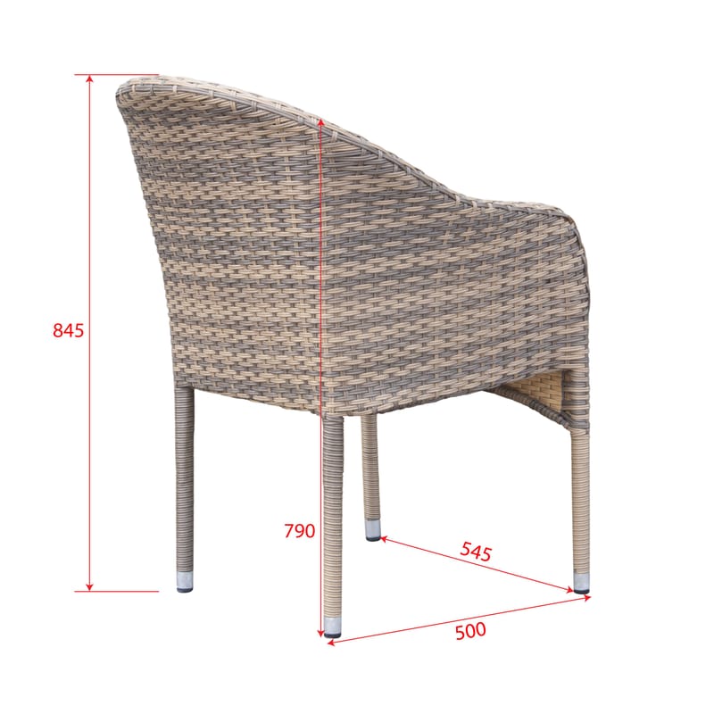 Thor loungestol utomhus i konstrotting med naturfärgad sittdyna - Beige - Utemöbler & utemiljö - Loungemöbler - Loungestol utomhus