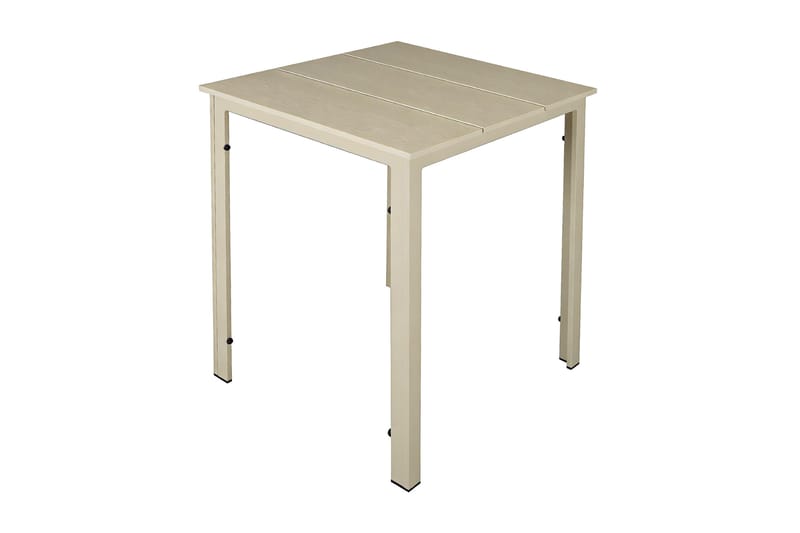 Tunis Cafebord utomhus 70x70 cm i metall/plast - Beige - Utemöbler & utemiljö - Balkong & altan - Balkongmöbler - Balkongbord