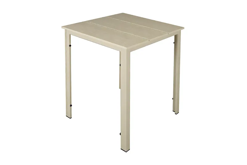 Tunis Cafebord utomhus 70x70 cm i metall/plast - Beige - Utemöbler & utemiljö - Balkong & altan - Balkongmöbler - Balkongbord
