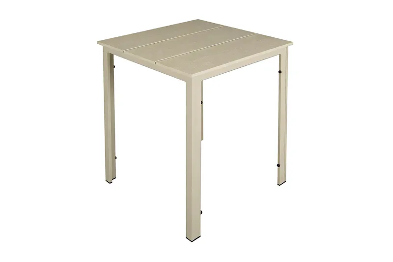 Tunis Cafebord utomhus 70x70 cm i metall/plast - Beige - Utemöbler & utemiljö - Balkong & altan - Balkongmöbler - Balkongbord