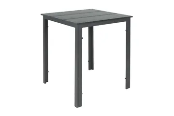 Tunis Cafebord utomhus 70x70 cm i metall/plast - Svart - Utemöbler & utemiljö - Balkong & altan - Balkongmöbler - Balkongbord