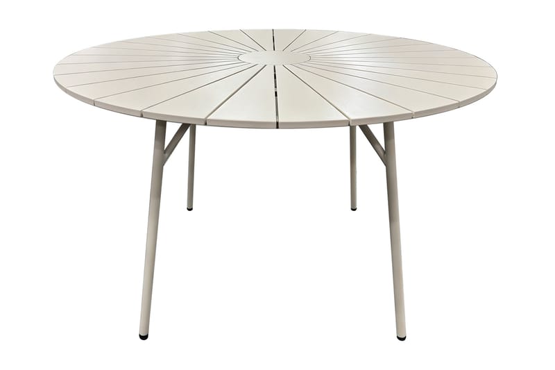 Tunis Matbord utomhus 120cm rund, Beige/Beige
