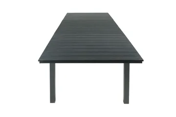 Tunis Rektangulärt Stort Förlängningsbart Matbord utomhus 205/305x90 cm i metall plast - Svart - Utemöbler & utemiljö - Utebord & trädgårdsbord - Matbord utomhus