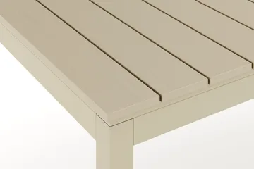 Tunis Rektangulärt Stort Förlängningsbart Matbord utomhus 205/305x90 cm i metall plast - Beige - Utemöbler & utemiljö - Utebord & trädgårdsbord - Matbord utomhus