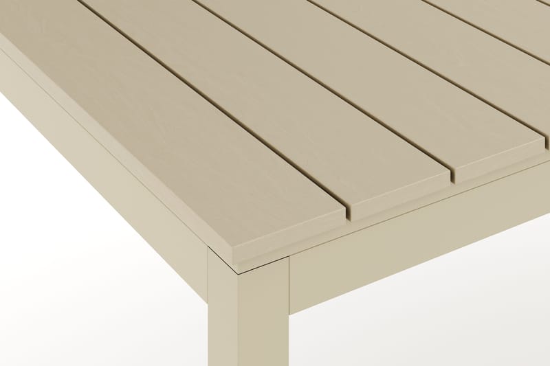 Tunis Rektangulärt Stort Förlängningsbart Matbord utomhus 205/305x90 cm i metall plast - Beige - Utemöbler & utemiljö - Utebord & trädgårdsbord - Matbord utomhus