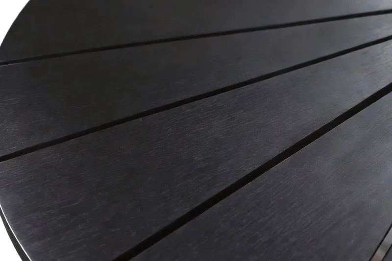 Tunis Runt Matbord utomhus 120 cm i aluminium metall - Svart - Utemöbler & utemiljö - Utebord & trädgårdsbord - Matbord utomhus