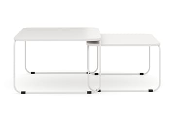 Usteryd Fyrkantigt satsbord utomhus 70x41x70 cm i stål / Metall - Beige - Utemöbler & utemiljö - Utebord & trädgårdsbord - Loungebord & soffbord utomhus