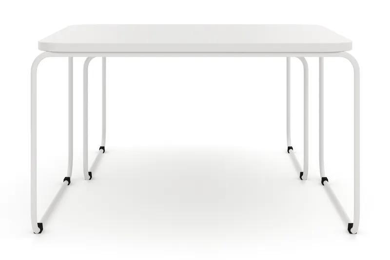 Usteryd Fyrkantigt satsbord utomhus 70x41x70 cm i stål / Metall - Beige - Utemöbler & utemiljö - Utebord & trädgårdsbord - Loungebord & soffbord utomhus