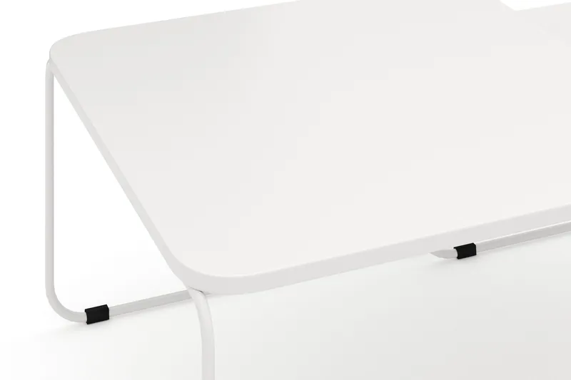 Usteryd Fyrkantigt satsbord utomhus 70x41x70 cm i stål / Metall - Beige - Utemöbler & utemiljö - Utebord & trädgårdsbord - Loungebord & soffbord utomhus