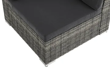 Wisconsin Hörnmodul utomhus i konstrotting med vattenavisande dyna - Grå - Utemöbler & utemiljö - Övrigt utemöbler - Moduler utesoffa - Hörnmodul utesoffa