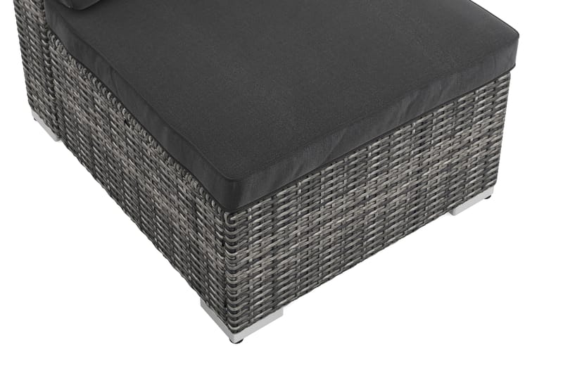 Wisconsin Mittmodul utomhus i konstrotting med vattenavisande dyna - Grå - Utemöbler & utemiljö - Övrigt utemöbler - Moduler utesoffa - Mittmodul utesoffa