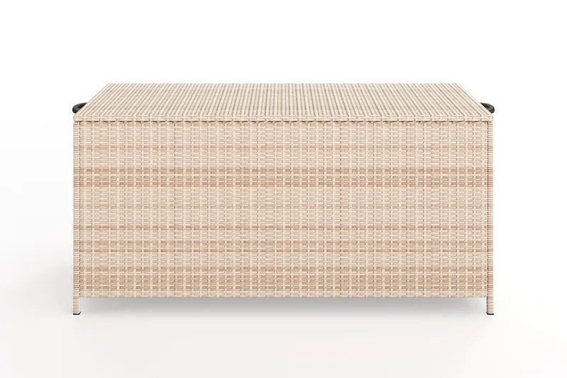 Zahara Dynbox utomhus i konstrotting med handtag 140x60x60 cm - Beige - Utemöbler & utemiljö - Utomhusförvaring - Dynförvaring - Dynbox & dynlåda