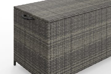 Zahara Dynbox utomhus i konstrotting med handtag 140x60x60 cm - Grå - Utemöbler & utemiljö - Utomhusförvaring - Dynförvaring - Dynbox & dynlåda