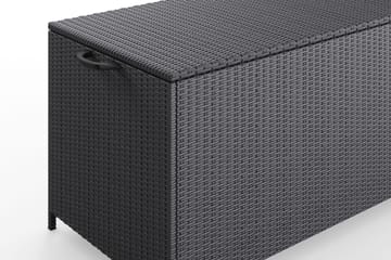 Zahara Dynbox utomhus i konstrotting med handtag 140x60x60 cm - Svart - Utemöbler & utemiljö - Utomhusförvaring - Dynförvaring - Dynbox & dynlåda