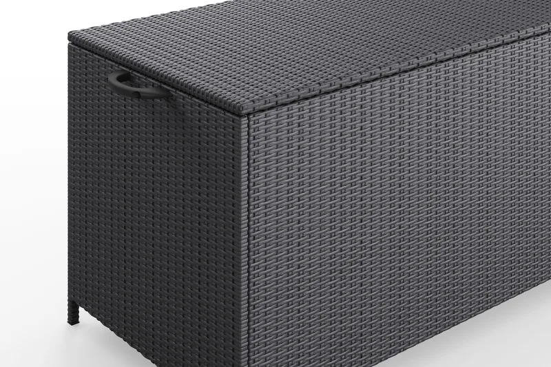 Zahara Dynbox utomhus i konstrotting med handtag 140x60x60 cm - Svart - Utemöbler & utemiljö - Utomhusförvaring - Dynförvaring - Dynbox & dynlåda