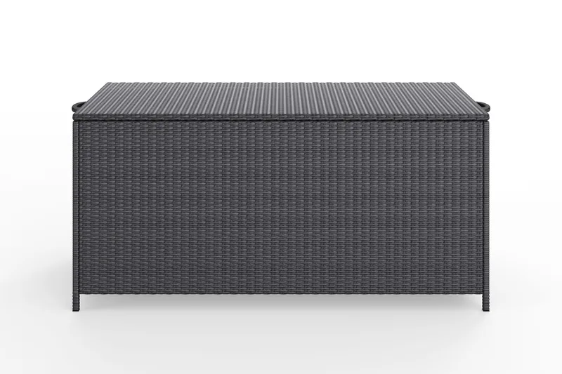 Zahara Dynbox utomhus i konstrotting med handtag 140x60x60 cm - Svart - Utemöbler & utemiljö - Utomhusförvaring - Dynförvaring - Dynbox & dynlåda