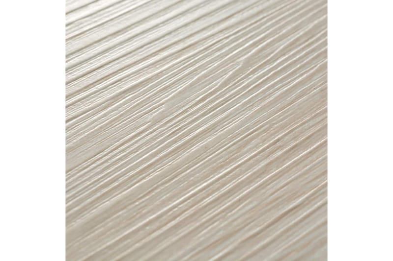 Golvbrädor i PVC 5,26 m² 2 mm ek klassisk vit - Vit - Trall