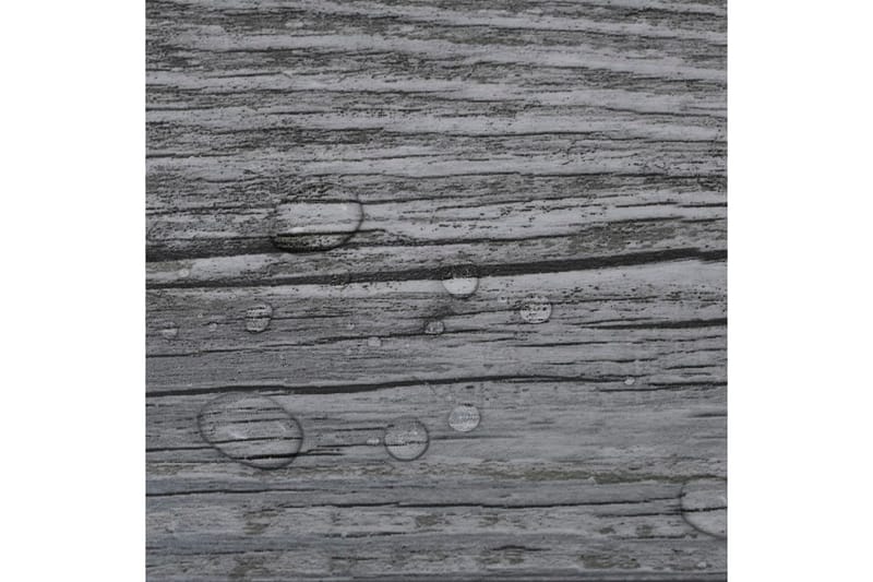 Golvbrädor PVC 4,46 m² 3 mm glansig grå - Grå - Trall