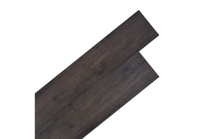 Golvbrädor PVC 4,46 m² 3 mm mörkbrun - Trall