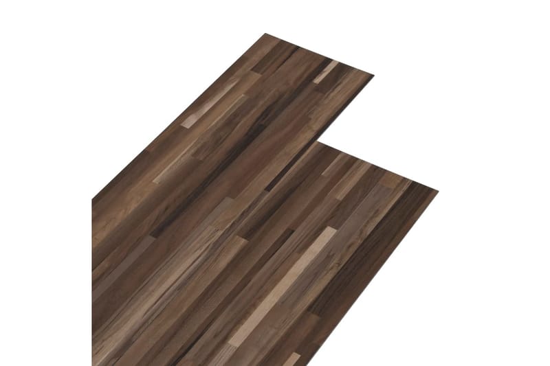 PVC-golvbrädor 5,02 m² självhäftande 2 mm brunrandiga - Trall