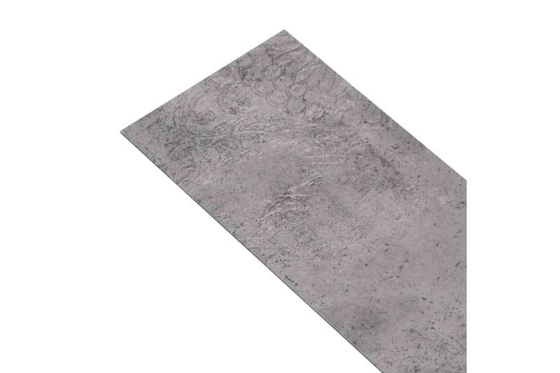 PVC-golvbrädor 5,02 m² självhäftande 2 mm cement brun - Brun - Trall