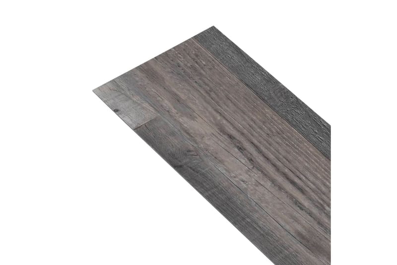 PVC-golvbrädor 5,02 m² självhäftande 2 mm industriellt trä - Grå - Trall