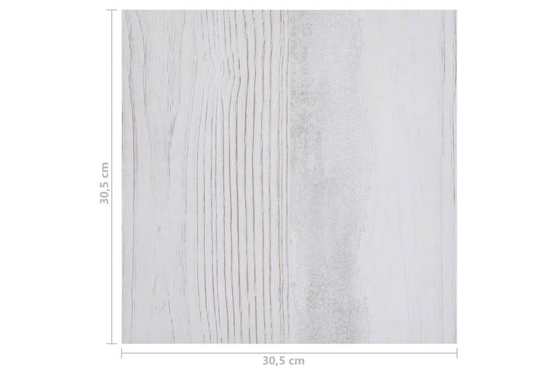Självhäftande golvplankor 20 st PVC 1,86 m² ljusgrå - Grå - Trall