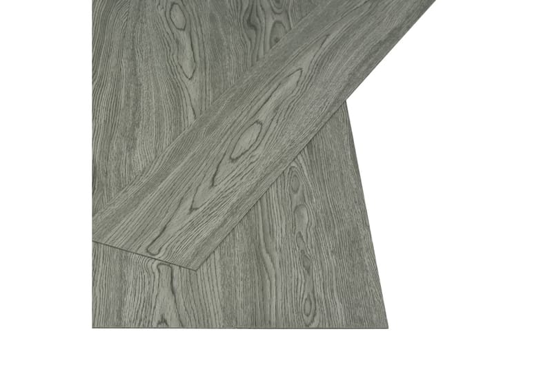 Självhäftande golvplankor 4,46 m² 3 mm PVC grå - Grå - Trall