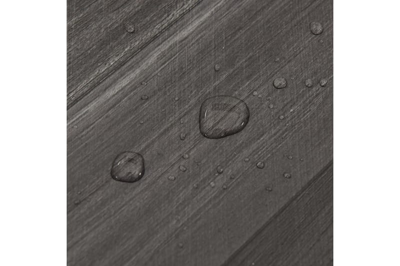 Självhäftande golvplankor 55 st PVC 5,11 m² grå ränder - Grå - Trall