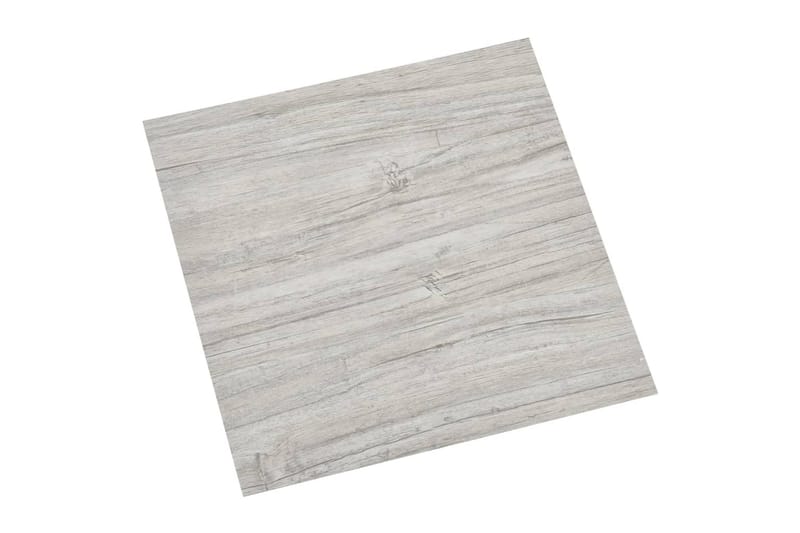Självhäftande golvplankor 55 st PVC 5,11 m² ljusgrå - Grå - Trall
