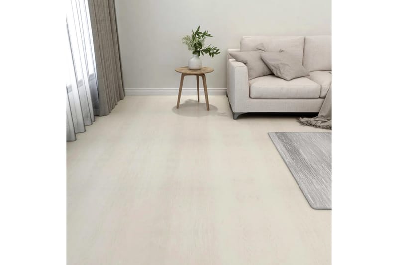 Självhäftande golvplankor 55 st PVC 5,11 m² beige - Beige - Trall