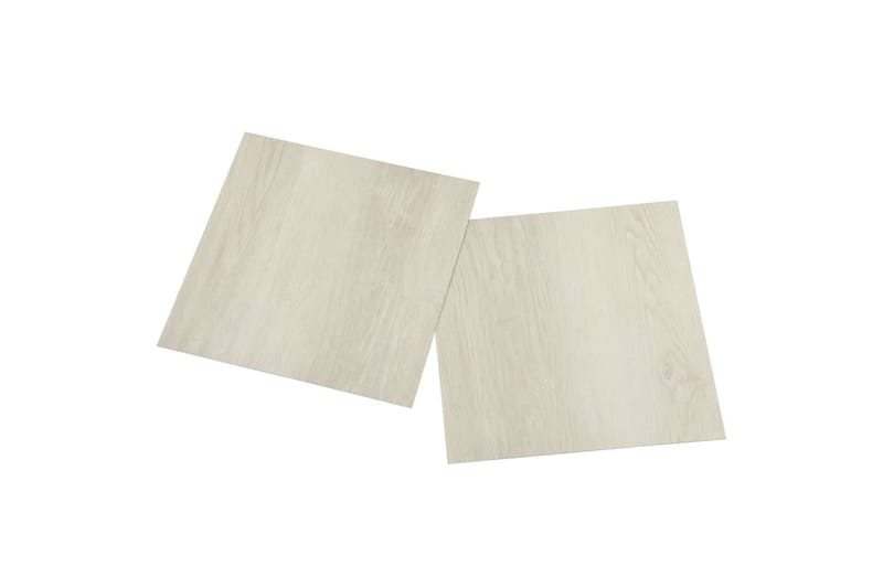 Självhäftande golvplankor 55 st PVC 5,11 m² beige - Beige - Trall