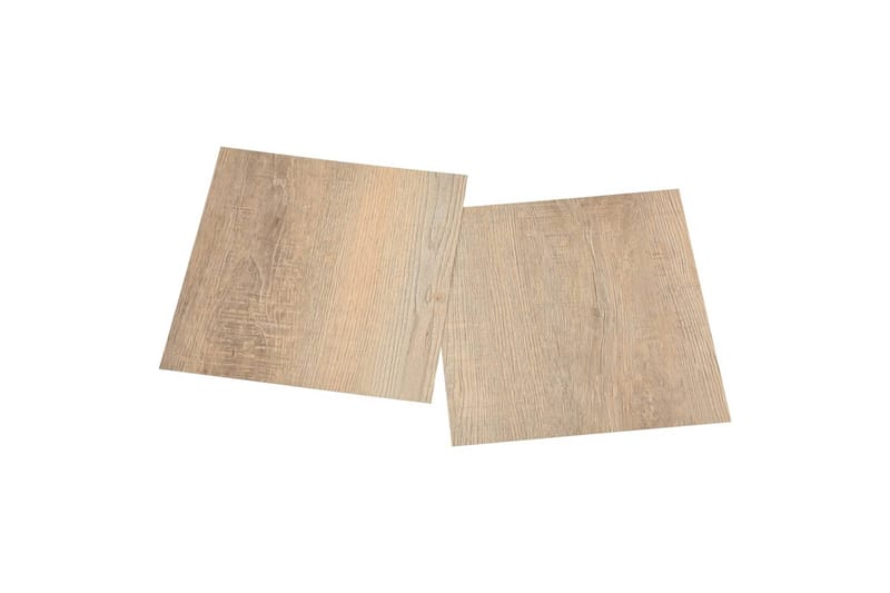 Självhäftande golvplankor 55 st PVC 5,11 m² brun - Brun - Trall