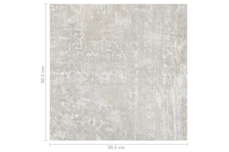 Självhäftande golvplankor 55 st PVC 5,11 m² ljusgrå - Grå - Trall