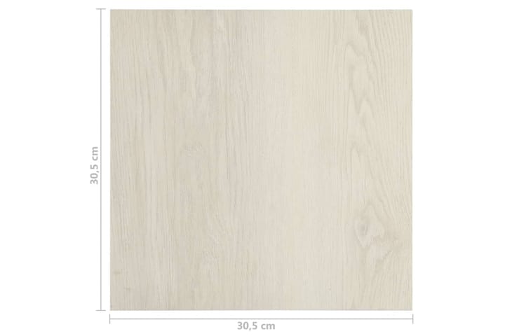 Självhäftande golvplankor 55 st PVC 5,11 m² beige - Beige - Trall