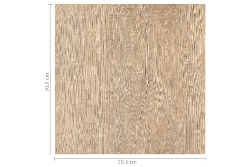 Självhäftande golvplankor 55 st PVC 5,11 m² brun - Brun - Trall