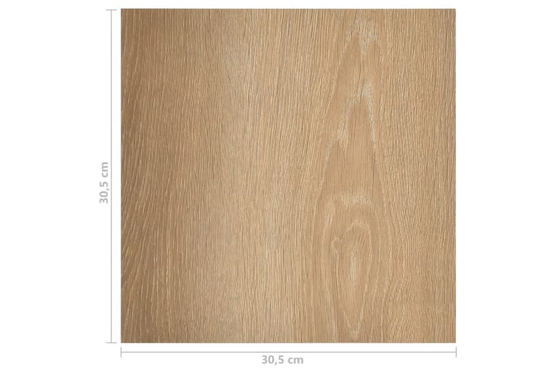 Självhäftande golvplankor 55 st PVC 5,11 m² brun - Brun - Trall