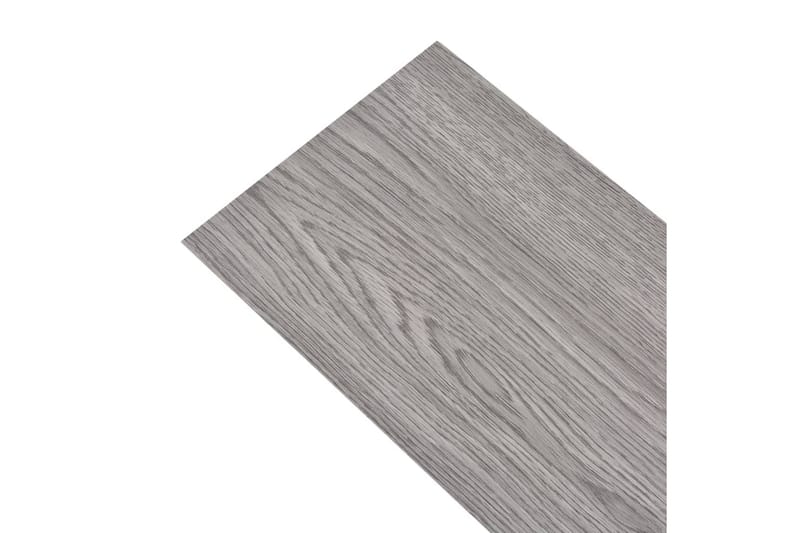 Självhäftande PVC-golvbrädor 2,51 m² 2 mm mörkgrå - Grå - Trall