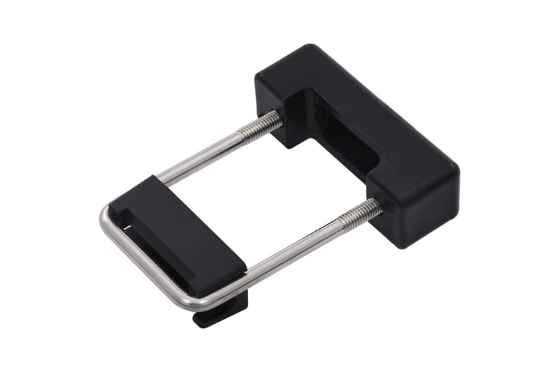 U-koppling med plast för staketstolpe 60x40 mm 25 set - Silver - Staket & grind