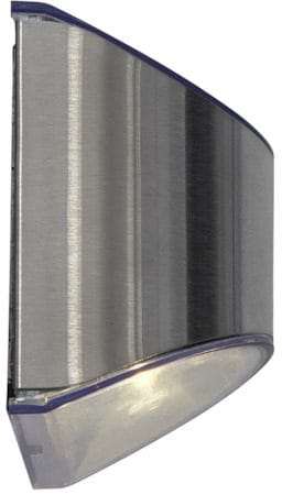 Wally 2 pack Solcellsvägglykta 10 cm - silver - Utemöbler & utemiljö - Trädgårdsdekoration & utemiljö - Trädgårdsbelysning