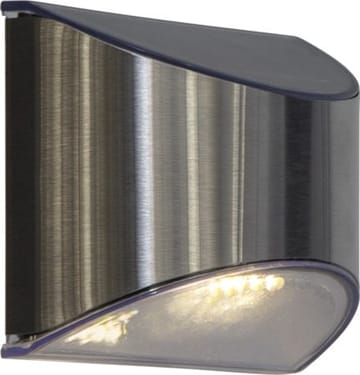 Wally 2 pack Solcellsvägglykta 10 cm - silver - Utemöbler & utemiljö - Trädgårdsdekoration & utemiljö - Trädgårdsbelysning