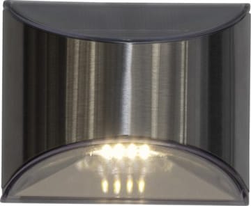 Wally 2 pack Solcellsvägglykta 10 cm - silver - Utemöbler & utemiljö - Trädgårdsdekoration & utemiljö - Trädgårdsbelysning