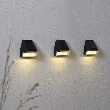 Wally Mini 3 pack Solcellsvägglykta 7 cm - svart - Utemöbler & utemiljö - Trädgårdsdekoration & utemiljö - Trädgårdsbelysning